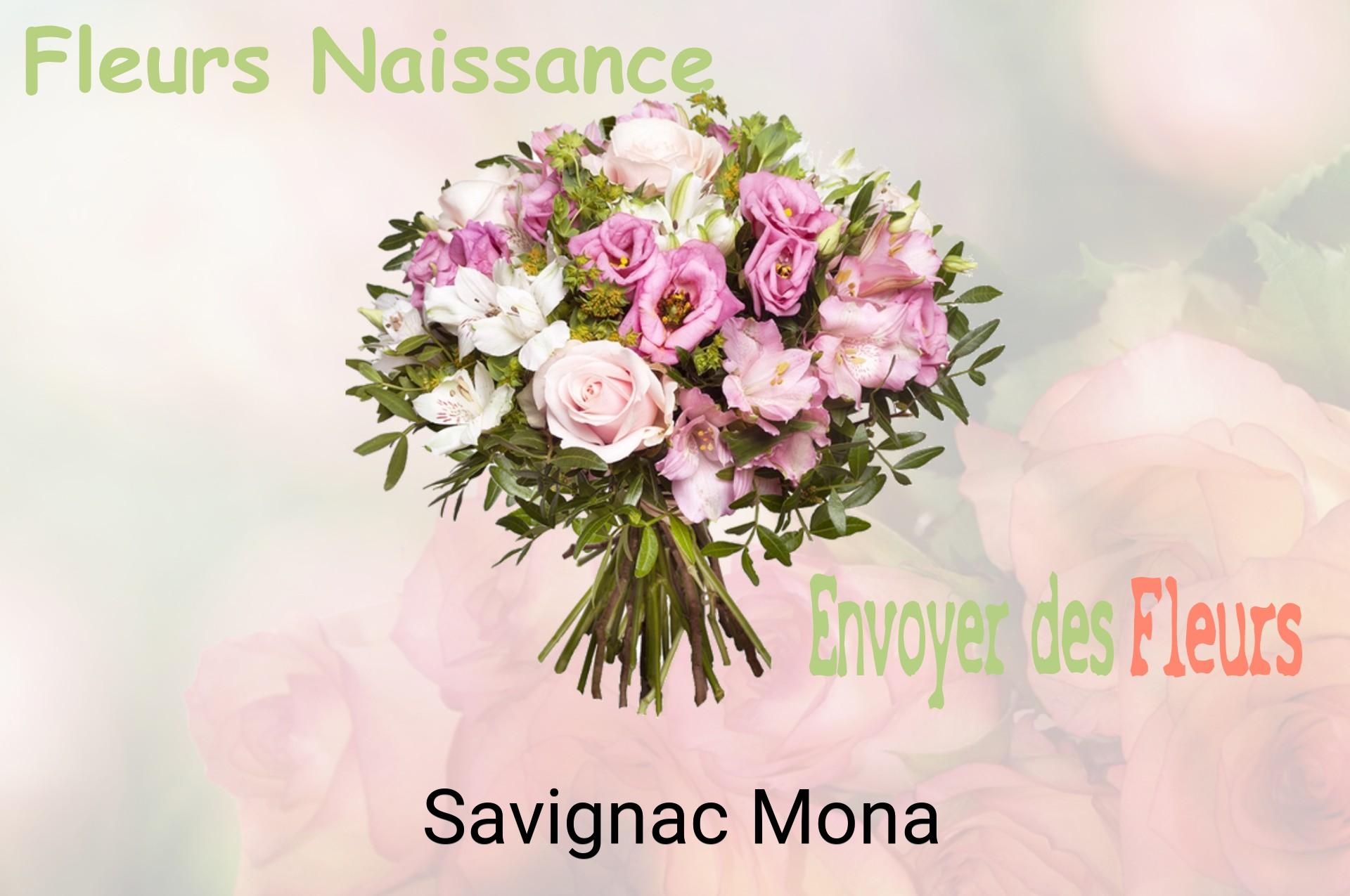 Bouquet de fleurs de naissance livré à Savignac-Mona